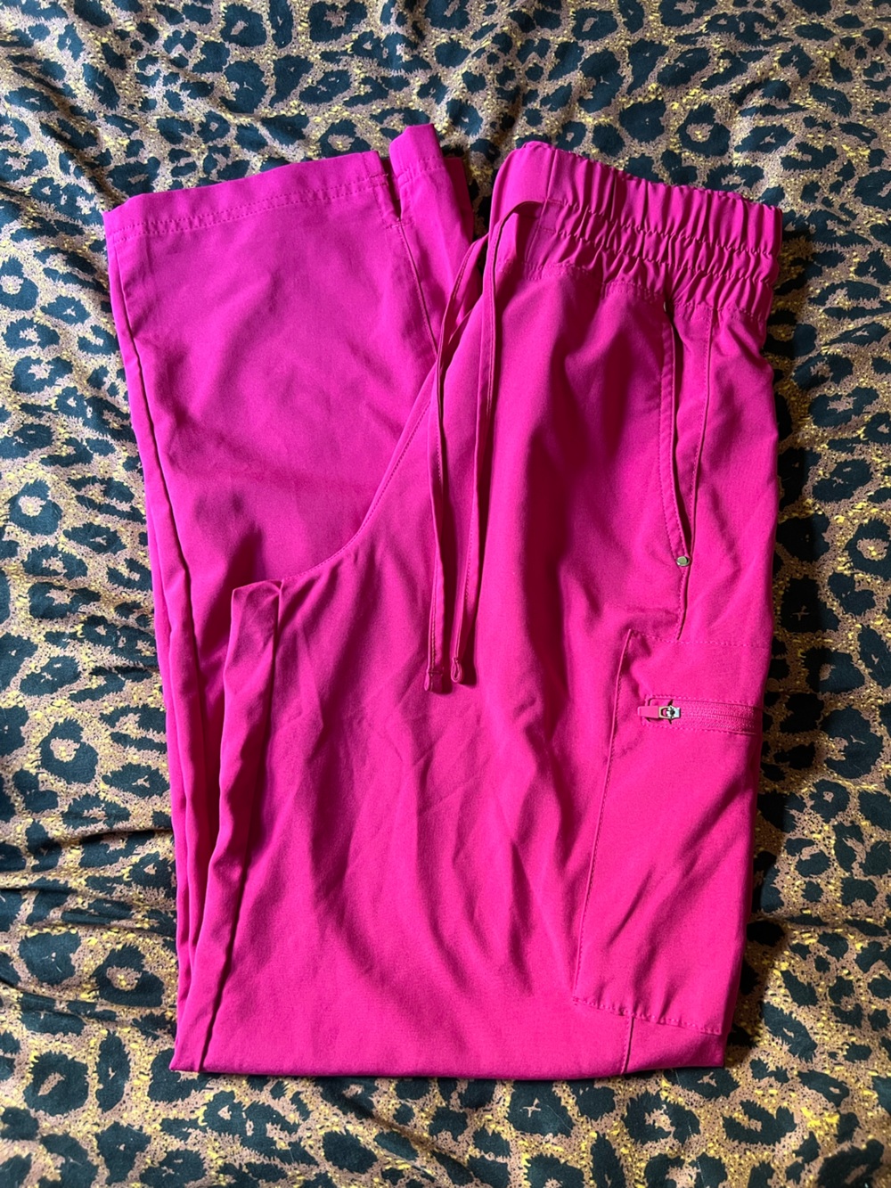 Women’s Easy Stretch High Waisted Wide Leg Scrub Pants
